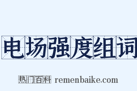 电场强度组词是什么意思的图片